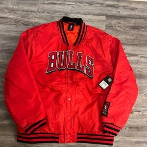 CHICAGO BULLS SATIN JACKET XL MICHAEL JORDAN NBA BASKETBALL NEW WITH TAGS
